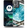 Picasee silikónový prehľadný obal pre Motorola Edge 40 Neo - Blue geometry Picasee silikónový prehľadný obal pre Motorola Edge 40 Neo - Blue geometry