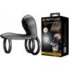 Pretty Love Jammy Cock Ring Vibrator with Clitoral Stimulator Black Pretty Love Jammy Cock Ring Vibrator with Clitoral Stimulator Black