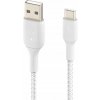 Belkin CAB002bt1MWH oplétaný USB-C - USB-A, 1m, bílý Belkin CAB002bt1MWH oplétaný USB-C - USB-A, 1m, bílý