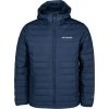 Columbia POWDER LITE HOODED JACKET pánska bunda tmavo modrá