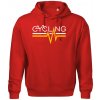 Cycling ekg - Oversized mikina pánska Moon - kratšia + širšia - XL ( Červená ) Cycling ekg - Oversized mikina pánska Moon - kratšia + širšia - XL ( Červená )
