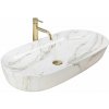 Rea Cleo umývadlo, 81 x 41 cm, imitácia kameňa Aiax, REA-U8404 Rea Cleo umývadlo, 81 x 41 cm, imitácia kameňa Aiax, REA-U8404
