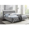 LuxD Dizajnová posteľ Rococo 180 x 200 cm sivý zamat LuxD Dizajnová posteľ Rococo 180 x 200 cm sivý zamat