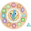 Tooky toy Montessori tabuľa Hodiny a tvary Tooky toy Montessori tabuľa Hodiny a tvary