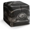 Sablio Taburet Kocka Starý telefon - 60x60x60 cm Sablio Taburet Kocka Starý telefon - 60x60x60 cm