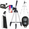 Univerzálny fotografický statív na telefón, TRIPOD, čierny, 105 cm Univerzálny fotografický statív na telefón, TRIPOD, čierny, 105 cm