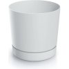 Prosperplast Kvetináč TUBO P s miskou 17,8 cm biely Prosperplast Kvetináč TUBO P s miskou 17,8 cm biely