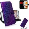 Peňaženkové kožené puzdro na LG K61 - Fialová Peňaženkové kožené puzdro na LG K61 - Fialová