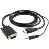 GEM Gembird A-HDMI-VGA-03-6 káblový adaptér 1,8 m HDMI typ A (štandardný) VGA (D-Sub) + 3,5 mm čierny GEM Gembird A-HDMI-VGA-03-6 káblový adaptér 1,8 m HDMI typ A (štandardný) VGA (D-Sub) + 3,5 mm čierny