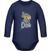 Detské Body s Dlhým Rukávom - Dizajn - Všetko, čo potrebujete, je láska a pes - Námornícka - 12 - 18 mesiacov - Detské Detské Body s Dlhým Rukávom - Dizajn - Všetko, čo potrebujete, je láska a pes - Námornícka - 12 - 18 mesiacov - Detské