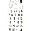 Silikónové pečiatky 10x21cm - adventné čísla Silikónové pečiatky 10x21cm - adventné čísla