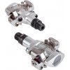 Pedále SHIMANO MTB M505 SPD strieborné+zarážky SM-SH51 Pedále SHIMANO MTB M505 SPD strieborné+zarážky SM-SH51