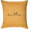 EKG rodina a jedno dieťa - Vankúš 50x50 - 50x50 - Iba poťah ( Zlatožltá ) EKG rodina a jedno dieťa - Vankúš 50x50 - 50x50 - Iba poťah ( Zlatožltá )