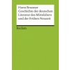 Geschichte der deutschen Literatur des Mittelalters Geschichte der deutschen Literatur des Mittelalters