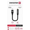 Swissten Adaptér TEXTILE pre iPhone Lightning - Jack 3,5 mm, 0,15 m Swissten Adaptér TEXTILE pre iPhone Lightning - Jack 3,5 mm, 0,15 m