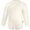 LITTLE ANGEL Body tenké zavinovacie dlhý rukáv Outlast® 62 biela káva LITTLE ANGEL Body tenké zavinovacie dlhý rukáv Outlast® 62 biela káva