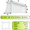 Sieť futbalovej bránky 1,8x1,2x0,6x0,8m/3mm#120mm 2ks biela Sieť futbalovej bránky 1,8x1,2x0,6x0,8m/3mm#120mm 2ks biela