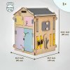 BusyKids Activity board domček natura pastel BusyKids Activity board domček natura pastel