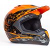DETSKÁ PRILBA MOTOCROSS ŠTVORKOLKA CROSS ENDURO veľ. S 55-56 cm ZJRA ORANŽOVÁ DETSKÁ PRILBA MOTOCROSS ŠTVORKOLKA CROSS ENDURO veľ. S 55-56 cm ZJRA ORANŽOVÁ