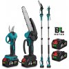 OneVAn / Newbeny NewBeny / OneVan Teleskopický set nožnice a pílka 20 cm s mazaním+2 x batérie 21V 4ah 1 x nabíjačka 1 x reťaz, pilník. Nepoužívať batériu MAKITA 18V. Zeleno čierna farba OneVAn / Newbeny NewBeny / OneVan Teleskopický set nožnice a pílka 20 cm s mazaním+2 x batérie 21V 4ah 1 x nabíjačka 1 x reťaz, pilník. Nepoužívať batériu MAKITA 18V. Zeleno čierna farba