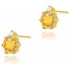 Blink-Blink Zlaté napichovacie náušnice s diamantami a Citrínom 3181ZDCiB Blink-Blink Zlaté napichovacie náušnice s diamantami a Citrínom 3181ZDCiB