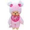 Monchhichi 242894 Mončiči Dievča ružové s ružovým podbradníkom 20 cm Monchhichi 242894 Mončiči Dievča ružové s ružovým podbradníkom 20 cm