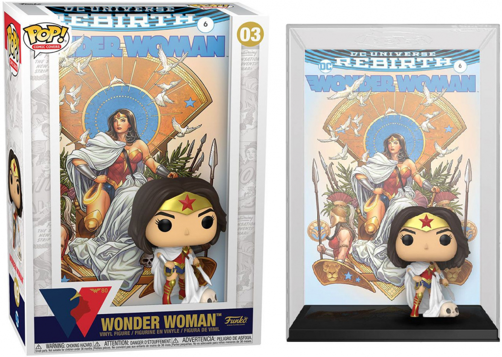 Funko POP! Wonder Woman Wonder Woman on Throne Rebirth Comic Cover 03