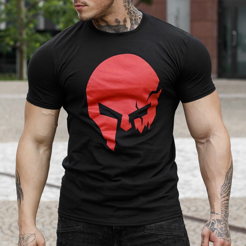 Ultrasoft tričko Iron Aesthetics Skull B&R čierna