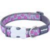Obojek RD 20 mm x 30-47 cm - Hot Pink Stars on Grey Obojek RD 20 mm x 30-47 cm - Hot Pink Stars on Grey