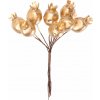 Vetvička MagicHome Vianoce, šípky, zlatá, 13 cm Vetvička MagicHome Vianoce, šípky, zlatá, 13 cm