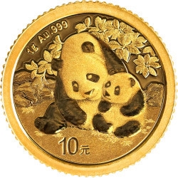 Čínská mincovna zlatá mince China Panda 2024 1 g