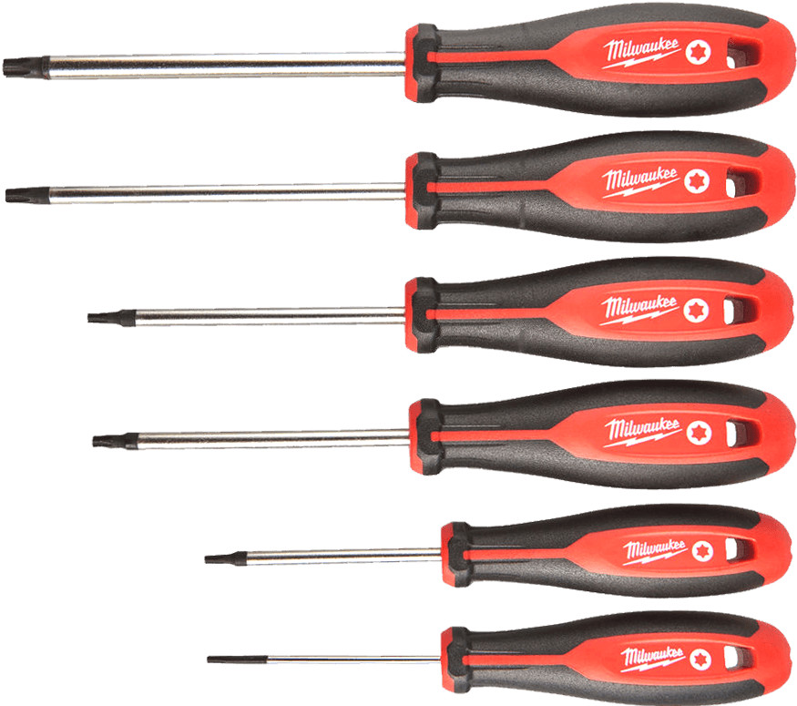 MILWAUKEE Sada Tri-lobe skrutkovačov Torx - 6ks