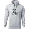 Cyklo kostra - Mikina pánska Cape s kapucňou - S ( Svetlosivý melír ) Cyklo kostra - Mikina pánska Cape s kapucňou - S ( Svetlosivý melír )