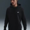 Nike Club Mens Pullover Fleece Hoodie | 0197863238555 | Čierna | XL Nike Club Mens Pullover Fleece Hoodie | 0197863238555 | Čierna | XL