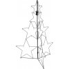 Mondex Skladací vianočný stromček Tressia 110 cm čierny
