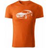 T-ričko Volkswagen Passat B5.5 pánske tričko Farba trička: Oranžová, Farba potlače: Biela, Veľkosť: 4XL T-ričko Volkswagen Passat B5.5 pánske tričko Farba trička: Oranžová, Farba potlače: Biela, Veľkosť: 4XL