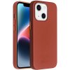 AppleMix QIALINO Apple iPhone 14 Plus - Podpora MagSafe koža - hnedé