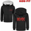 mikina s kapucňou METAL-KIDS AC-DC Logo Čierna mikina s kapucňou METAL-KIDS AC-DC Logo Čierna
