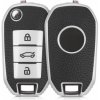 Kľúčenka Obal na autokľúč kwmobile Peugeot Citroen Peugeot Citroen stříbrná