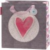 Darčeková taška 3D 25x25x11cm Artebene Heart Pink Grey Darčeková taška 3D 25x25x11cm Artebene Heart Pink Grey
