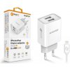 Múdra sieťová nabíjačka ALIGATOR 2,4A, 2xUSB, smart IC, biela, USB kábel pre iPhone / iPad Múdra sieťová nabíjačka ALIGATOR 2,4A, 2xUSB, smart IC, biela, USB kábel pre iPhone / iPad