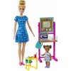 Mattel Barbie Povolanie Herný set s bábikou - Učiteľka v modrých šatách DHB63 Mattel Barbie Povolanie Herný set s bábikou - Učiteľka v modrých šatách DHB63