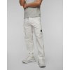 Pánske Kapsáčové Nohavice C.p. Company Stretch Sateen Loose Cargo Pants Biele Pánske Kapsáčové Nohavice C.p. Company Stretch Sateen Loose Cargo Pants Biele