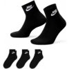 Nike Everyday Essential Ankle Socks 3 Pairs Čierna