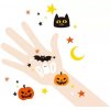 Dočasné tetovanie Halloween Boo 5 listov Dočasné tetovanie Halloween Boo 5 listov