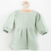 Dojčenské mušelínové šaty New Baby Comfort clothes šalviová - 86 (12-18m)