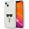 Karl Lagerfeld iPhone 13 mini hardcase Glitter Karl`s Head strieborné