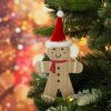 Dakls Dekorácia 20cm na vianočný stromček v tvare medovníka s mikulášskou čiapkou v eko štýle UNI Dakls Dekorácia 20cm na vianočný stromček v tvare medovníka s mikulášskou čiapkou v eko štýle UNI