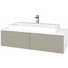 Dreja Kúpeľňová skrinka MODULE SZZ12 120 umývadlo Glance - N01 Biela lesk / M05 Béžová mat Dreja Kúpeľňová skrinka MODULE SZZ12 120 umývadlo Glance - N01 Biela lesk / M05 Béžová mat