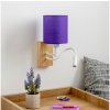 Brilagi Brilagi - LED Nástenná lampa NUBILA WOOD 1xE27/25W/230V + LED/3W dub/fialová BG1565M + záruka 3 roky zadarmo + záruka 3 roky zadarmo Brilagi Brilagi - LED Nástenná lampa NUBILA WOOD 1xE27/25W/230V + LED/3W dub/fialová BG1565M + záruka 3 roky zadarmo + záruka 3 roky zadarmo